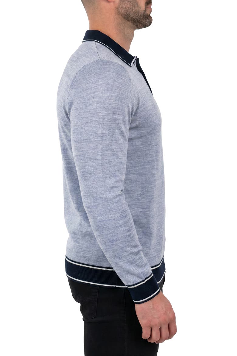 Quarter Zip Merino Wool Sweater, Alternate, color, GREY