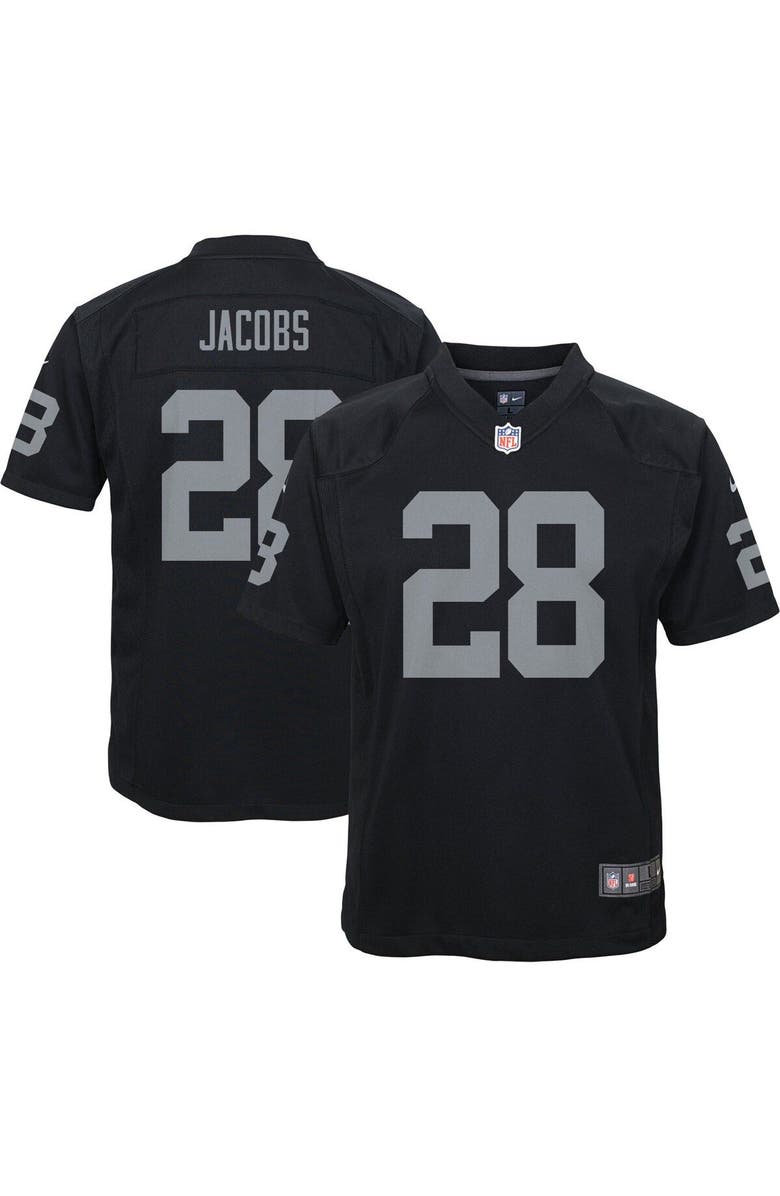 Nike Youth Nike Josh Jacobs Black Las Vegas Raiders Game Jersey, Main, color,