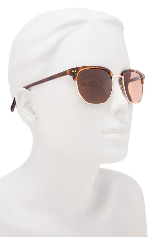 Ted Baker 51mm Gradient Half Rim Square Sunglasses In Multi