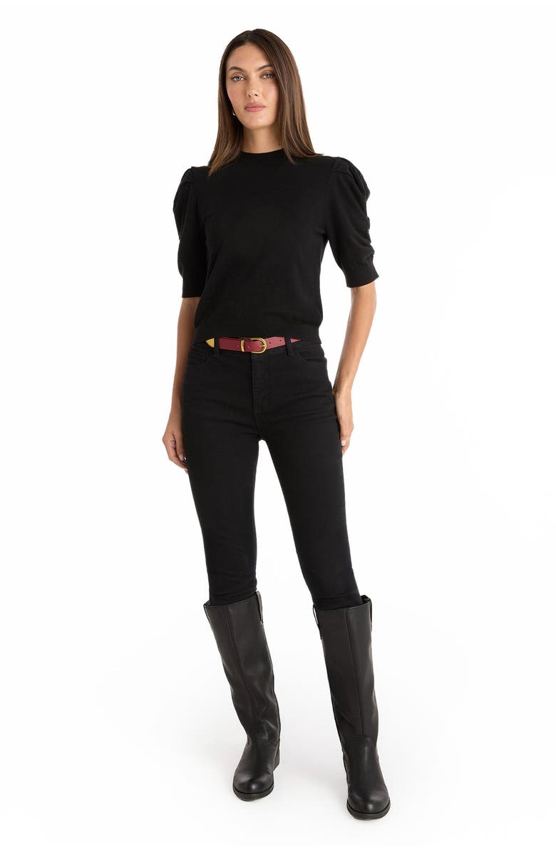 The Noli Shop Sylvie Knit Top, Alternate, color, Black