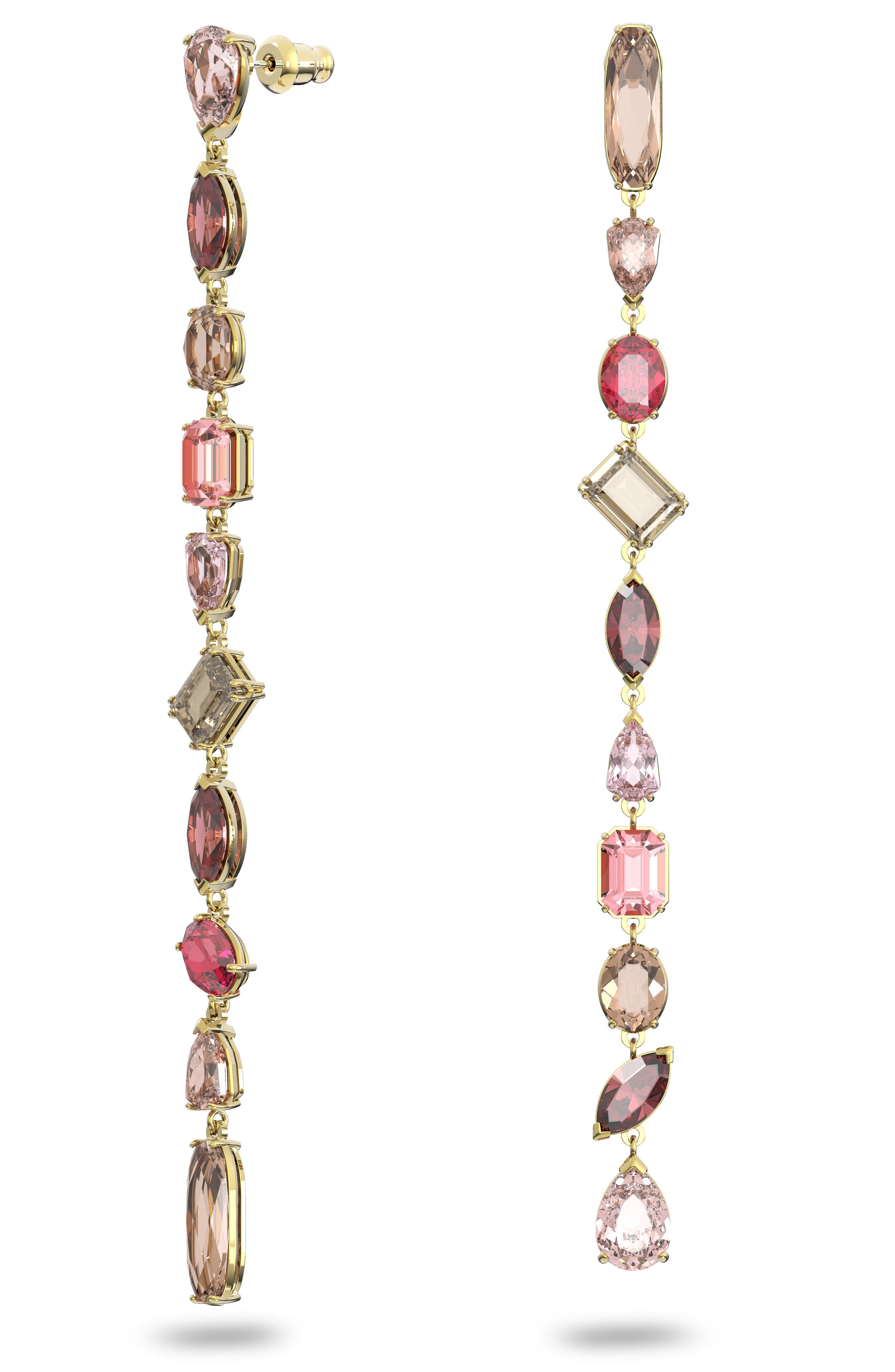Swarovski Gema Asymmetric Linear Drop Earrings | Nordstrom