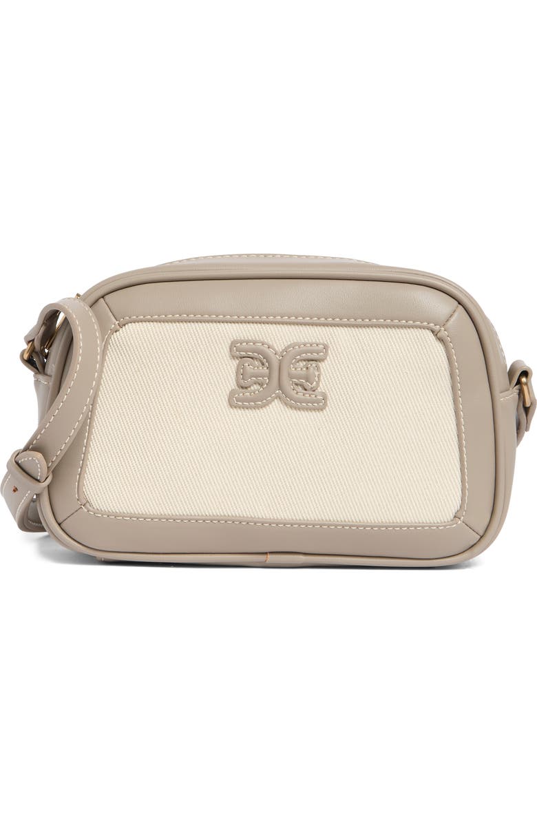 Sam Edelman Fitz Canvas Camera Bag, Main, color, Taupe