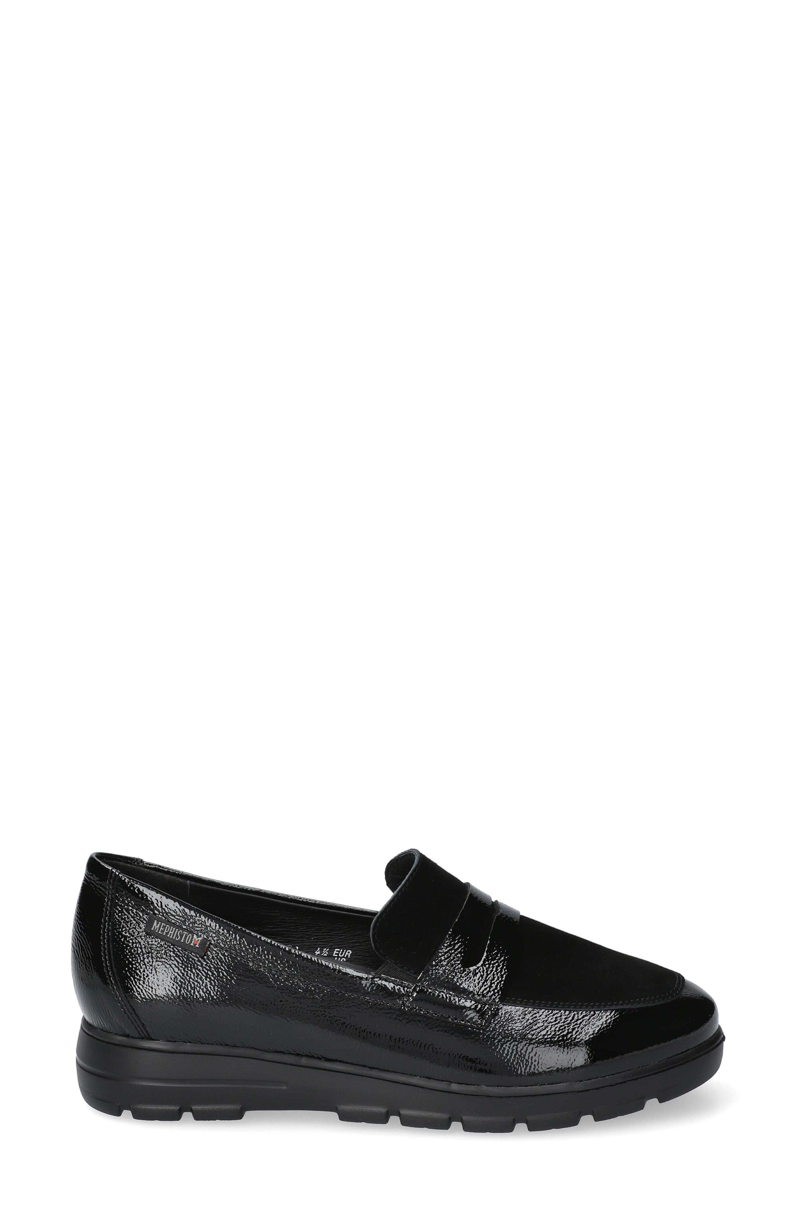 Mephisto Carima Penny Loafer, Alternate, color, Black Patent