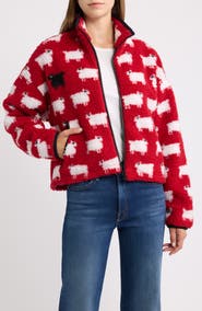 ROWING BLAZERS Sheep High-Pile Fleece Full Zip Sweatshirt
