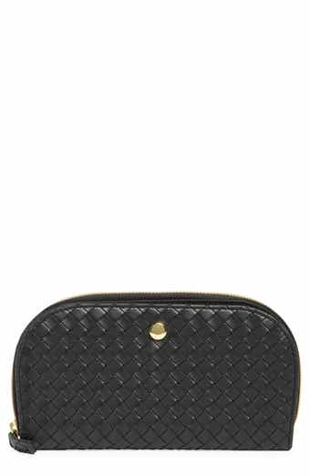 MUNDI SMALL LEATHER GOODS Candice Woven Clutch