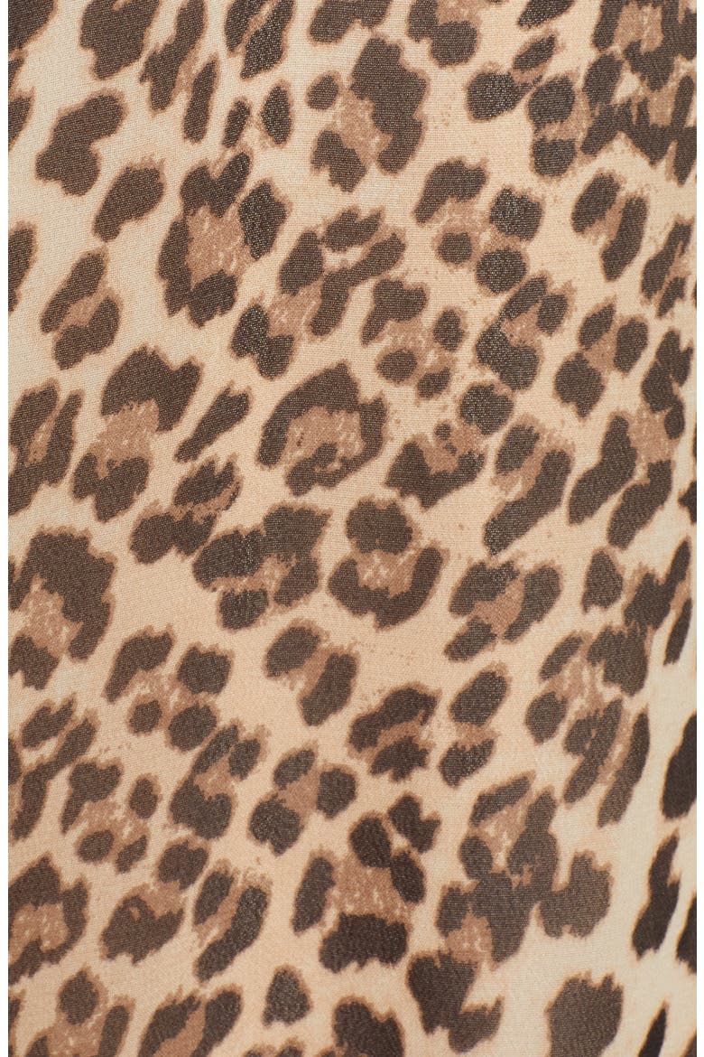 Leopard Print Blouse, Alternate, color, 060-RICH BLACK