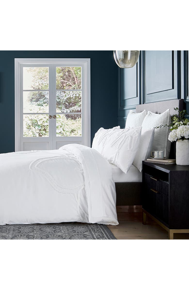 Ted Baker London 3-Piece Cotton Duvet Cover Set, Alternate, color, White