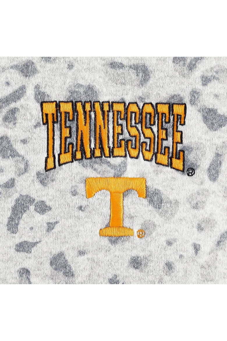 Women's Gameday Couture Heather Gray Tennessee Volunteers Leopard Quarter-Zip Sweatshirt, Alternate, color, Heather Gray