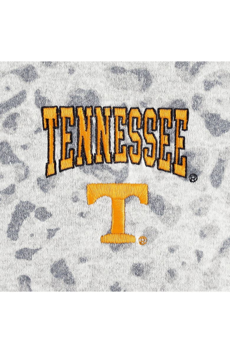 GAMEDAY COUTURE Women's Gameday Couture Heather Gray Tennessee Volunteers Leopard Quarter-Zip Sweatshirt, Alternate, color, Heather Gray