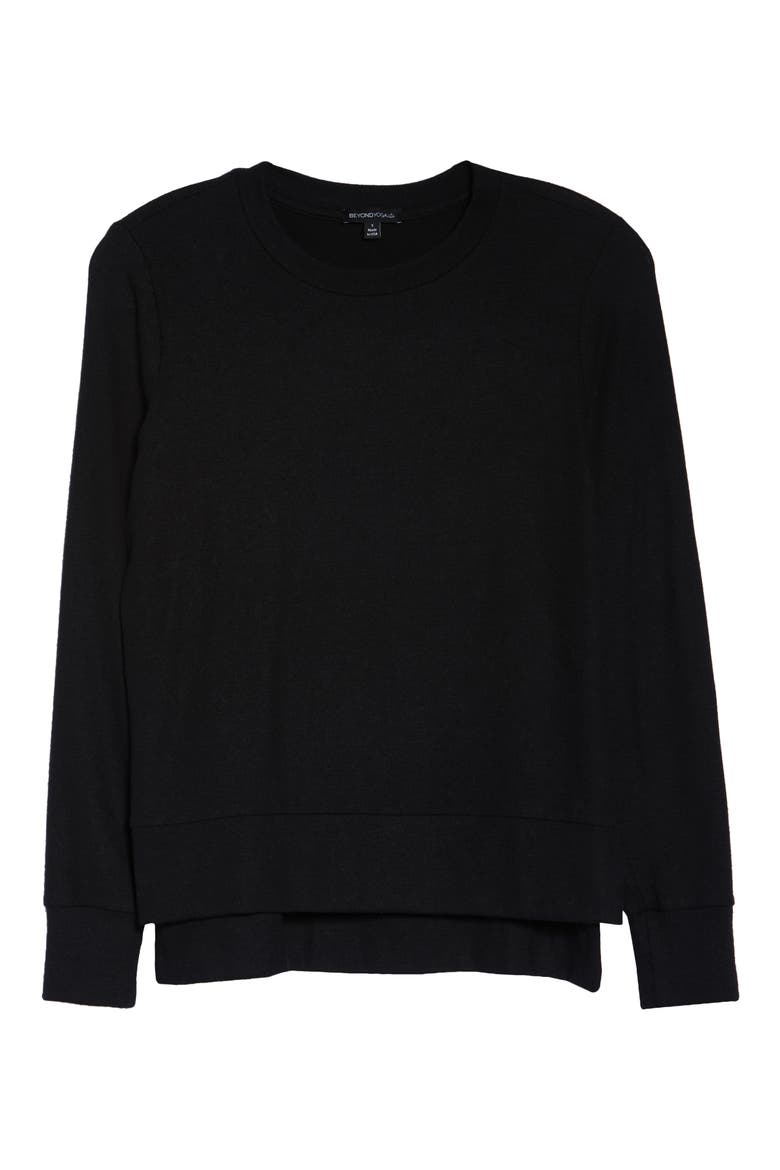Just Chillin' Pullover, Alternate, color, BLACK