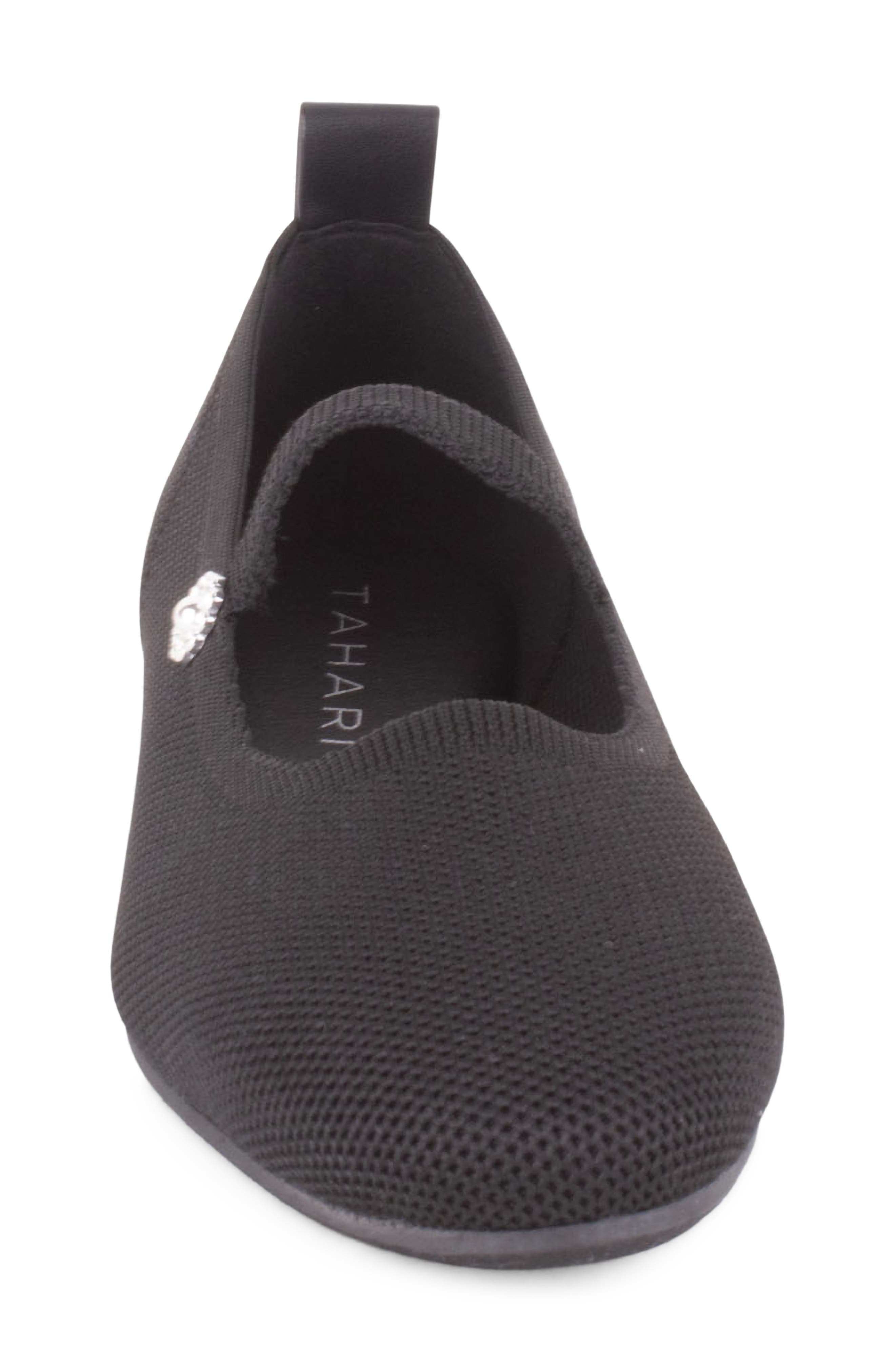 Tahari Cairo Mary Jane Flat, Alternate, color, Black