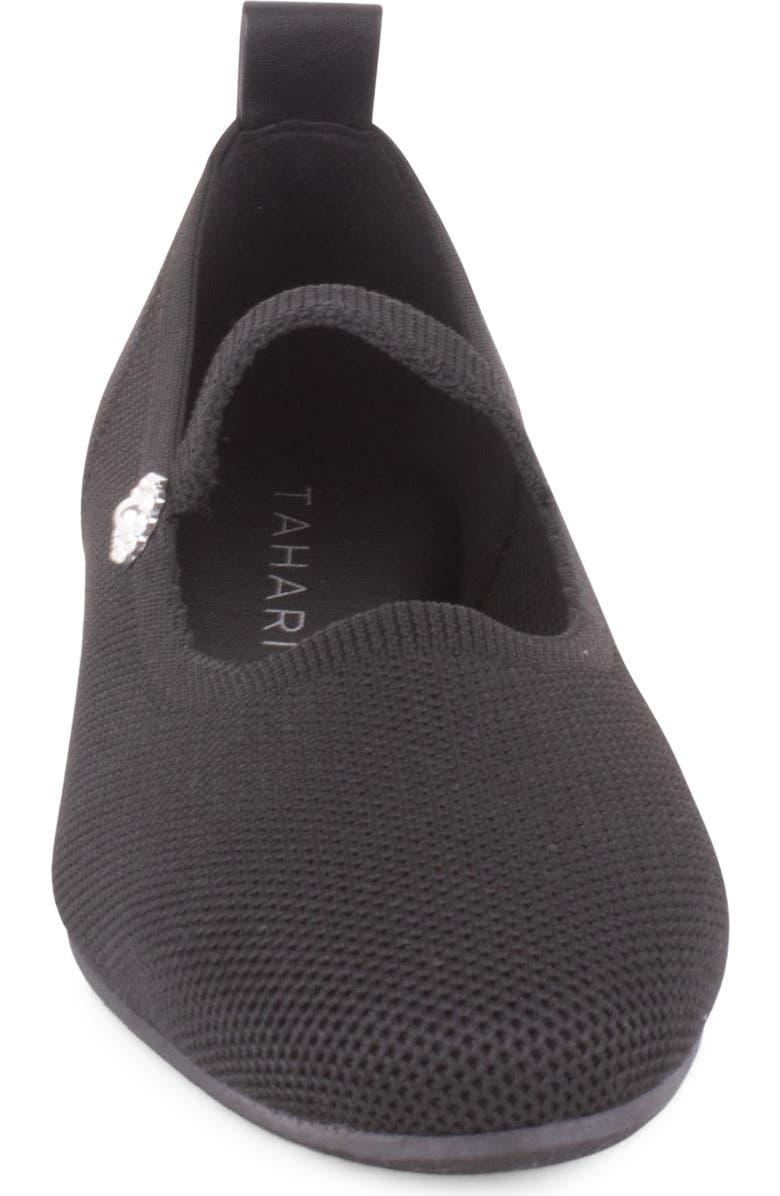 Tahari Cairo Mary Jane Flat, Alternate, color, Black