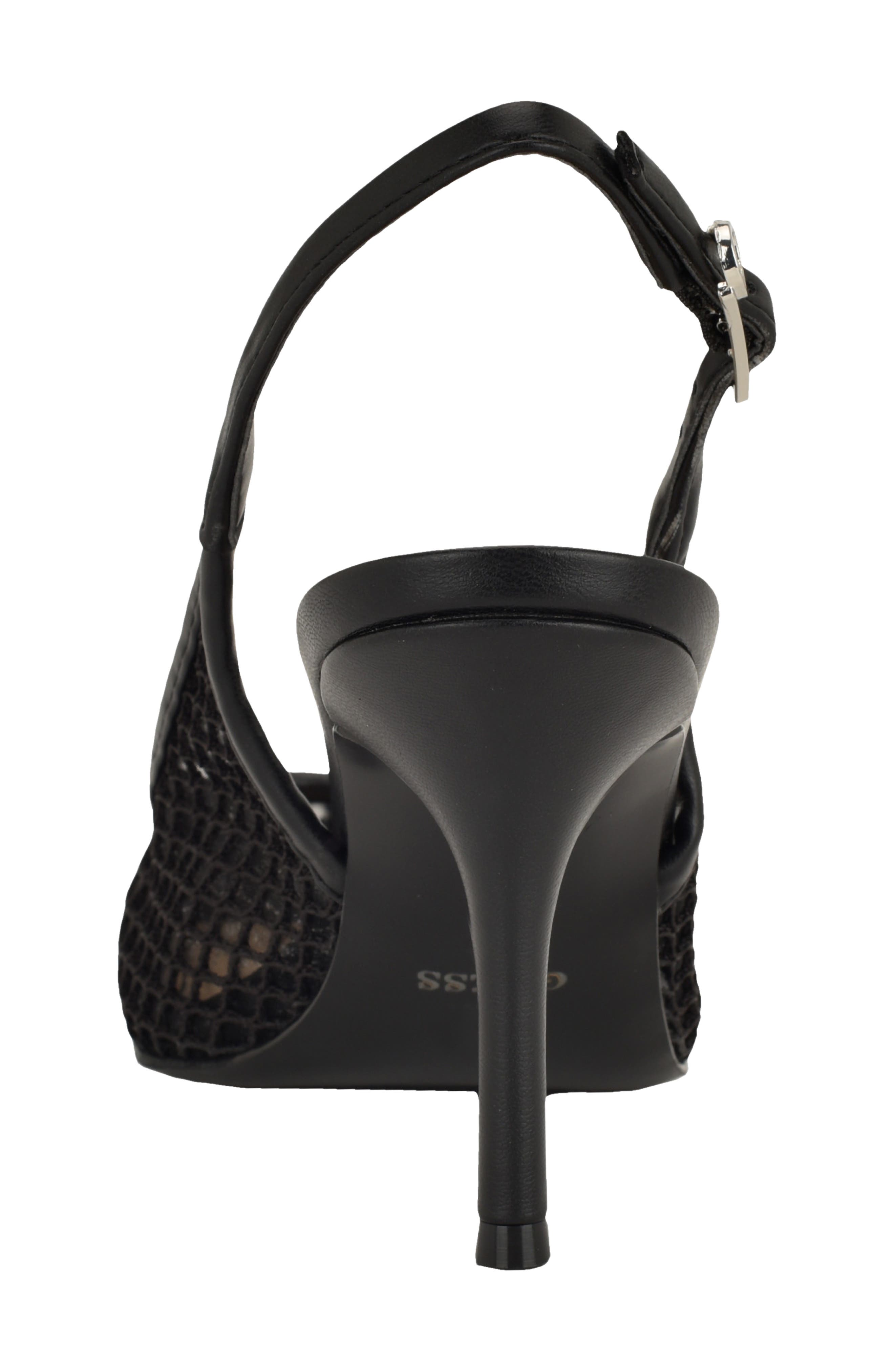 GUESS Pandy Slingback Pointed Toe Pump, Alternate, color, Black