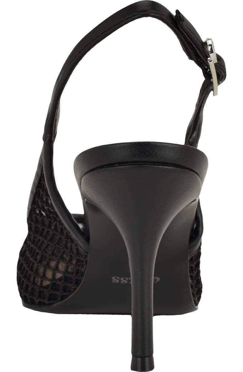 GUESS Pandy Slingback Pointed Toe Pump, Alternate, color, Black