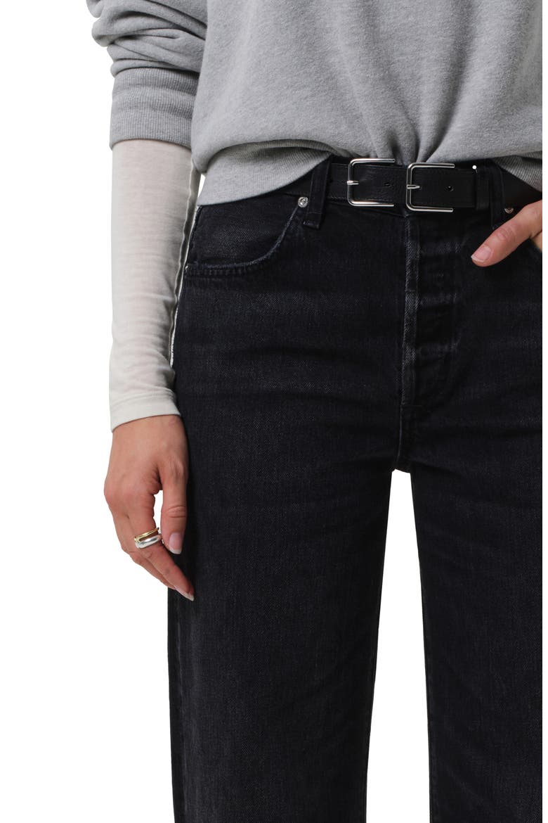 Annina Straight Leg Jeans, Alternate, color, RAINE WASHED BLACK