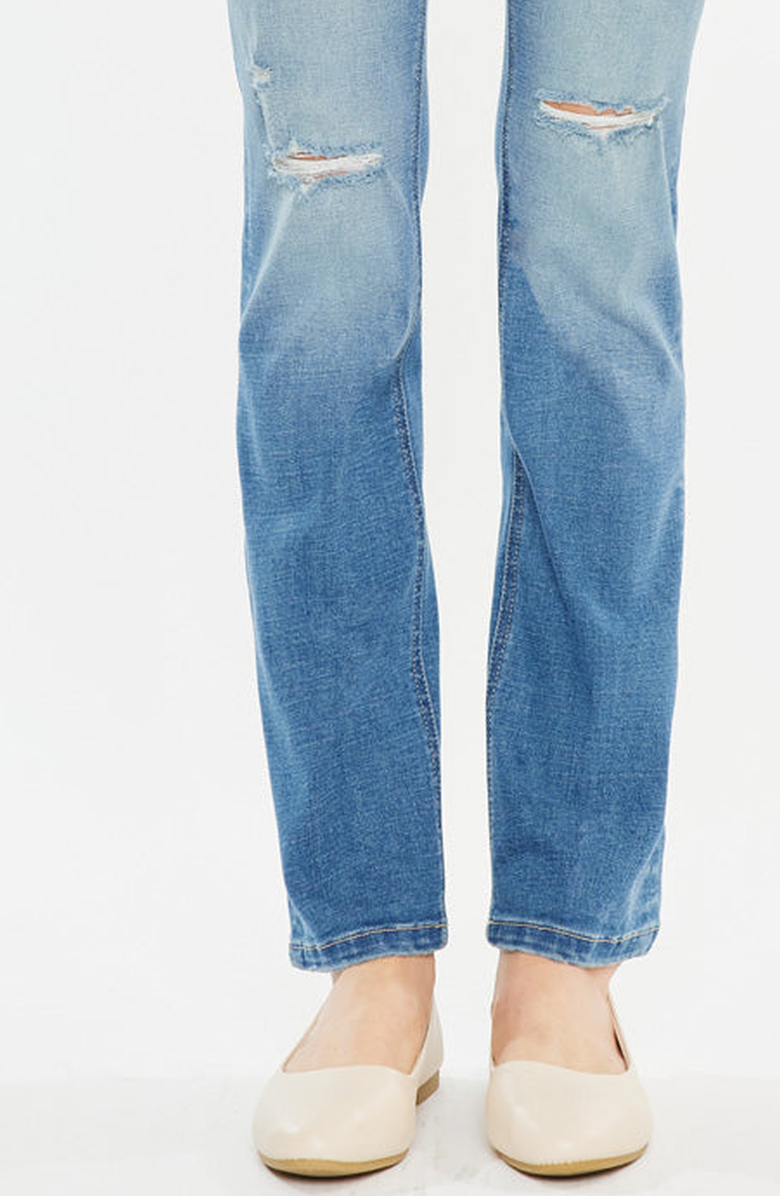 KanCan Diana Essentials High Rise Slim Straight Jeans, Alternate, color, Medium Wash