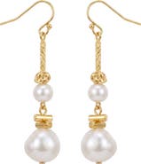 AREA STARS Deepti Pearl Chain Earrings