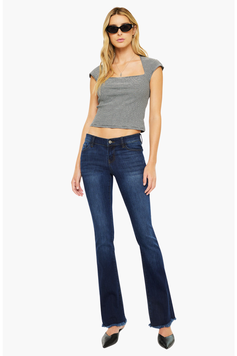 Anne Low Rise Bootcut Jeans, Alternate, color, Dark Wash