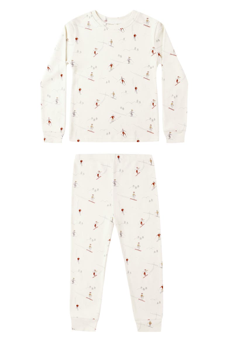 Organic Cotton Pajamas, Main, color, SKIERS
