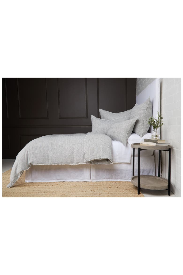 Logan Duvet Cover, Alternate, color, CHARCOAL