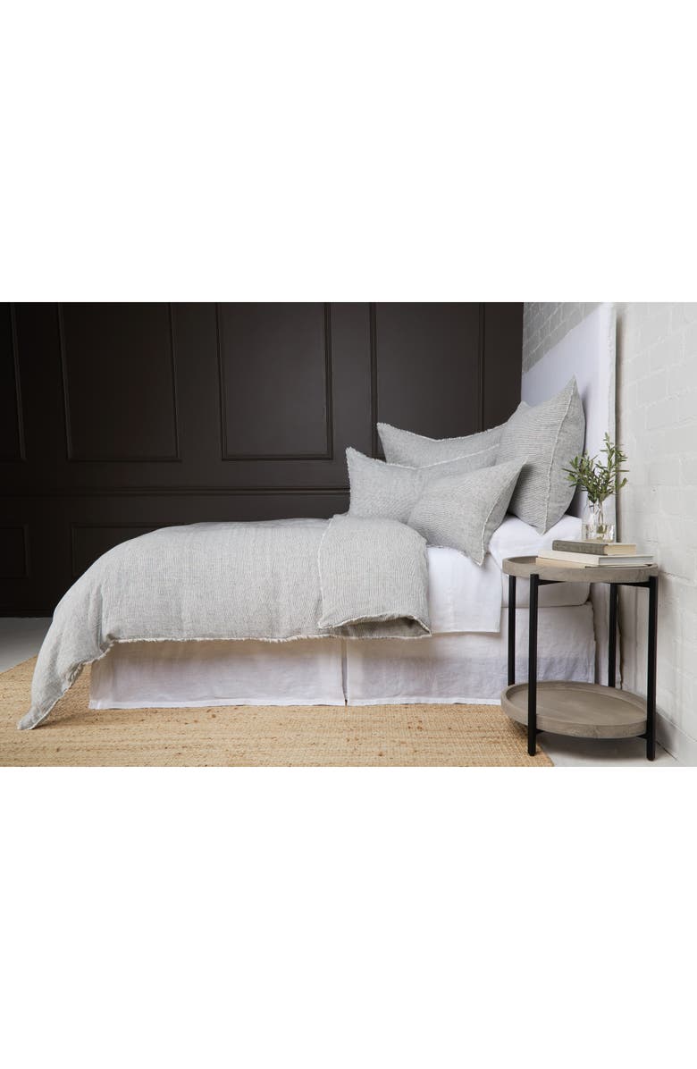 Pom Pom at Home Logan Duvet Cover, Alternate, color, Charcoal