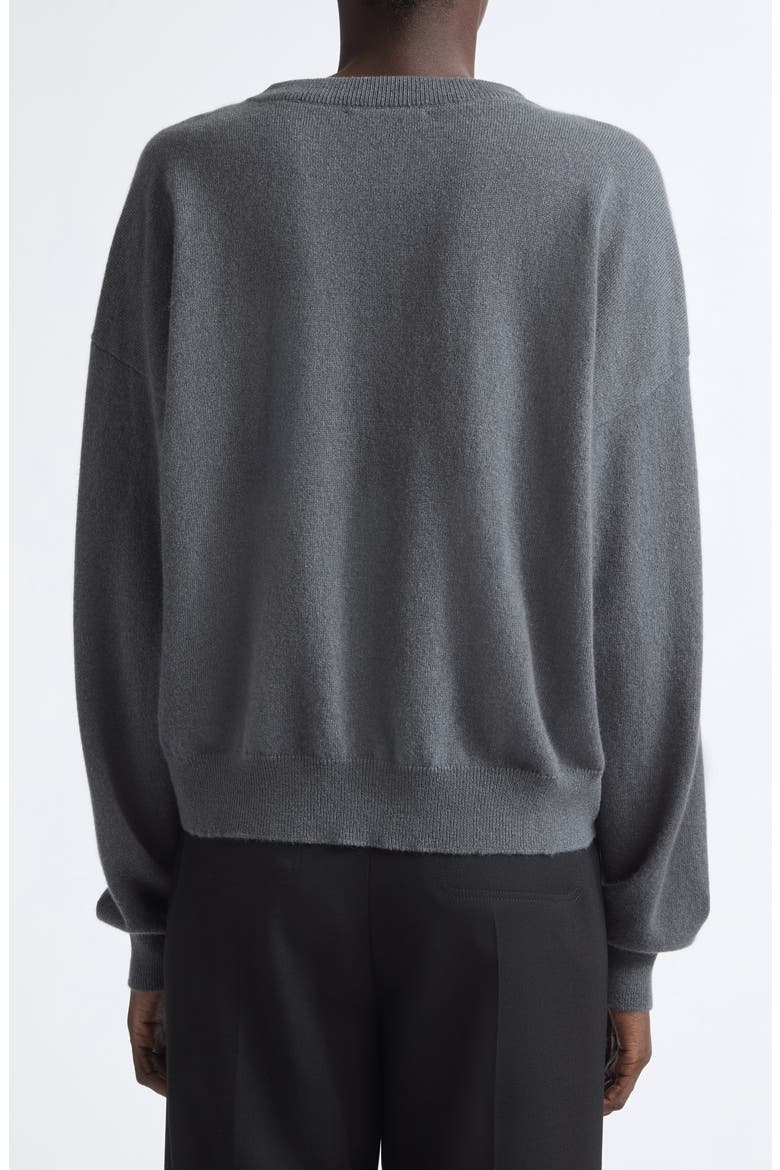 Clan Argyle Slouchy Cashmere Crewneck Sweater, Alternate, color, CRANE GREY COLOURWAY