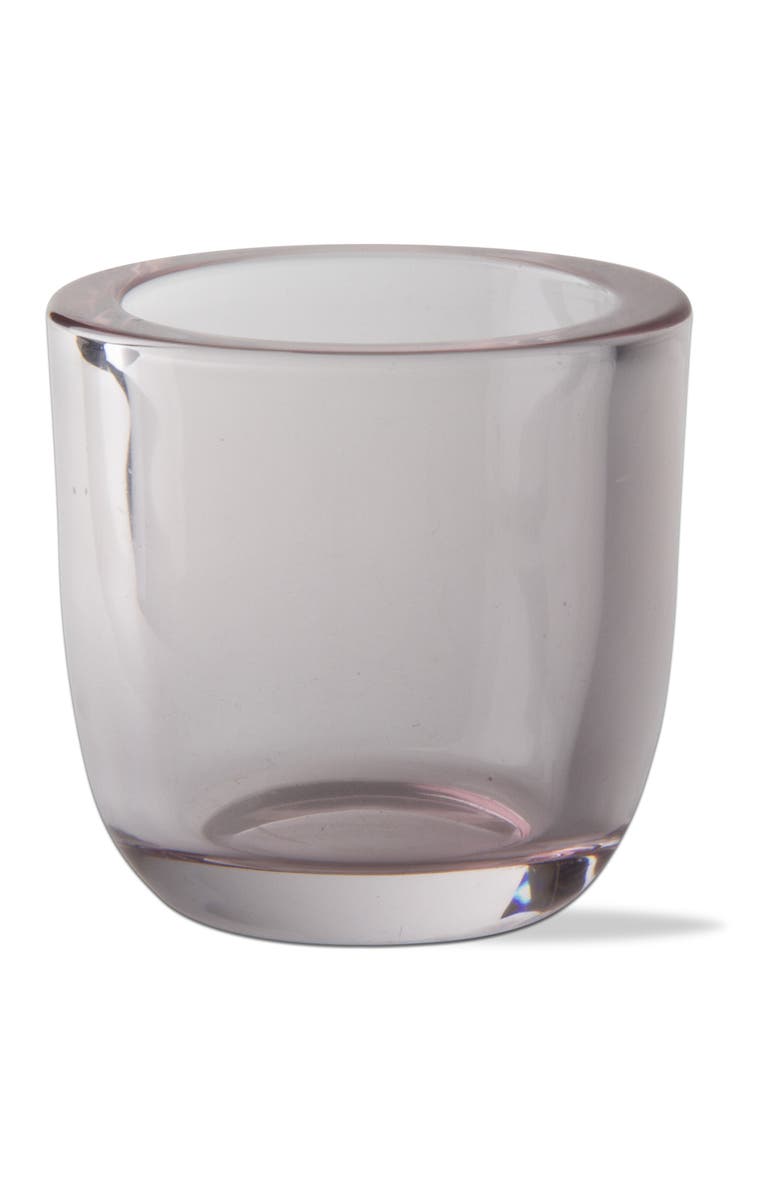 tag Classic Blush Tealight Holder Glass Candle Holder for Decor, Main, color, Pink