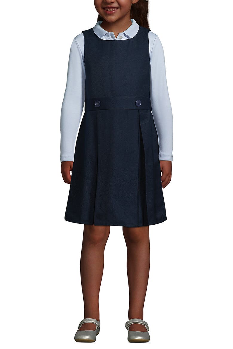 Girls Uniform Solid Jumper, Main, color, Classic Navy