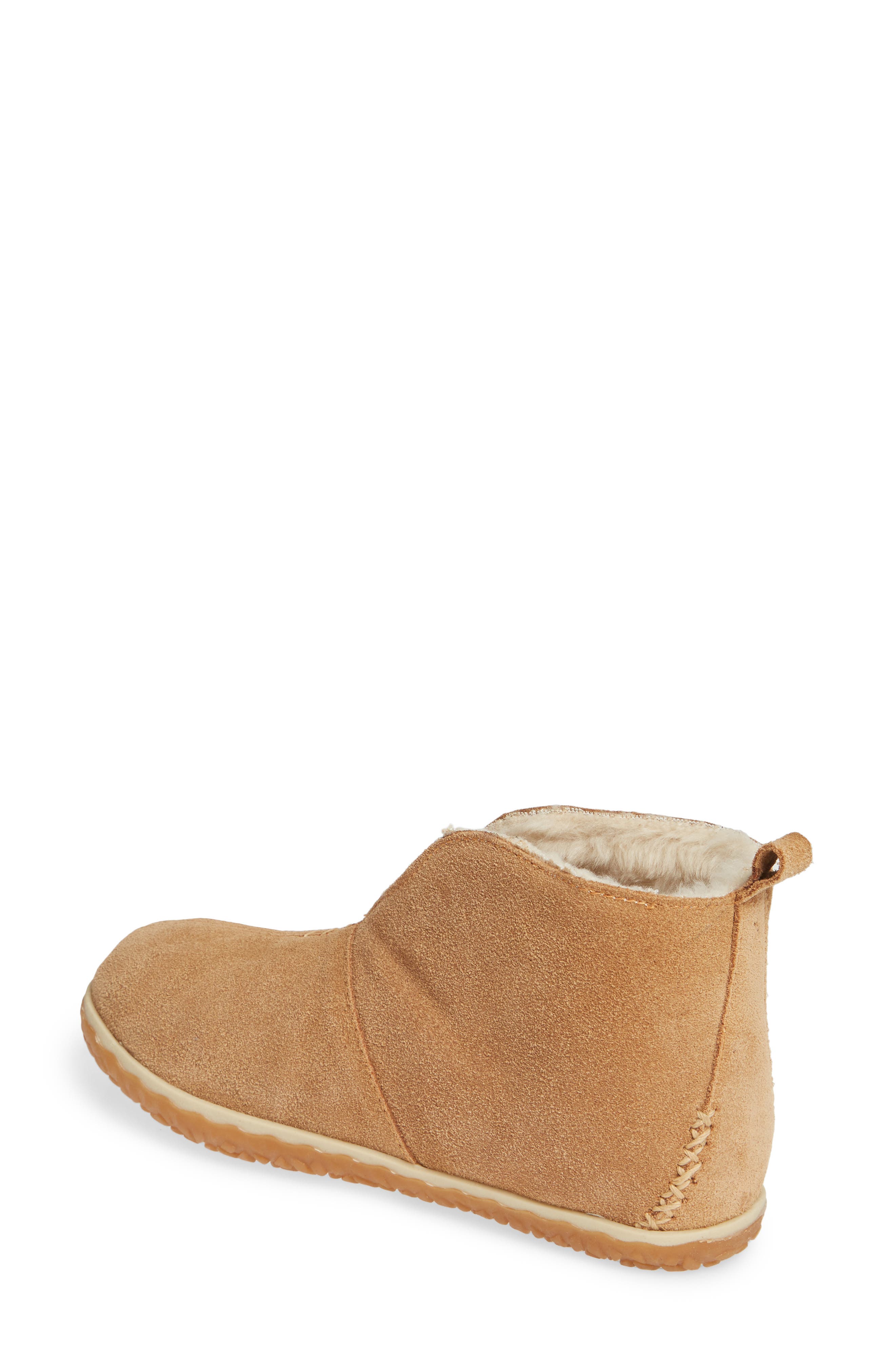 Minnetonka Tucson Bootie with Faux Fur Lining, Alternate, color, Cinnamon Suede
