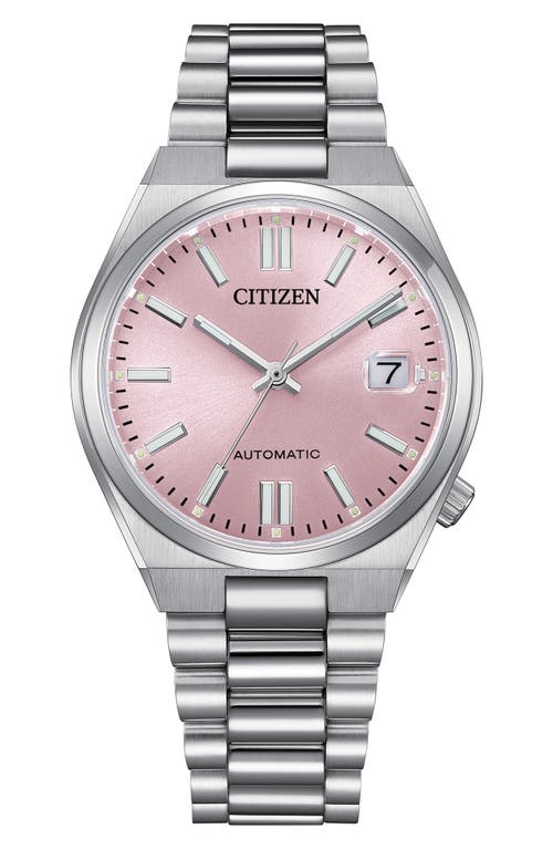 Citizen Tsuyosa Womens Automatic Silver Tone Stainless Steel Bracelet Watch Nj0200-50z In Silver