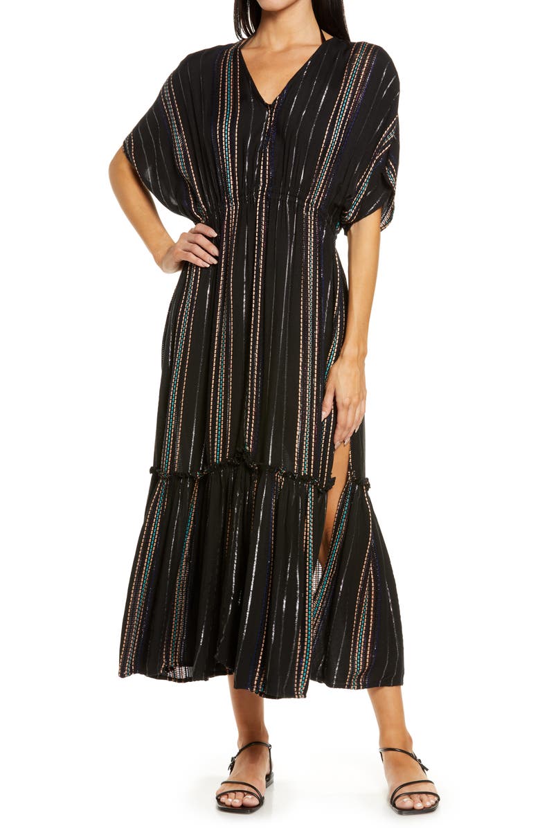 Elan Ruffle Cover-Up Maxi Dress, Main, color,