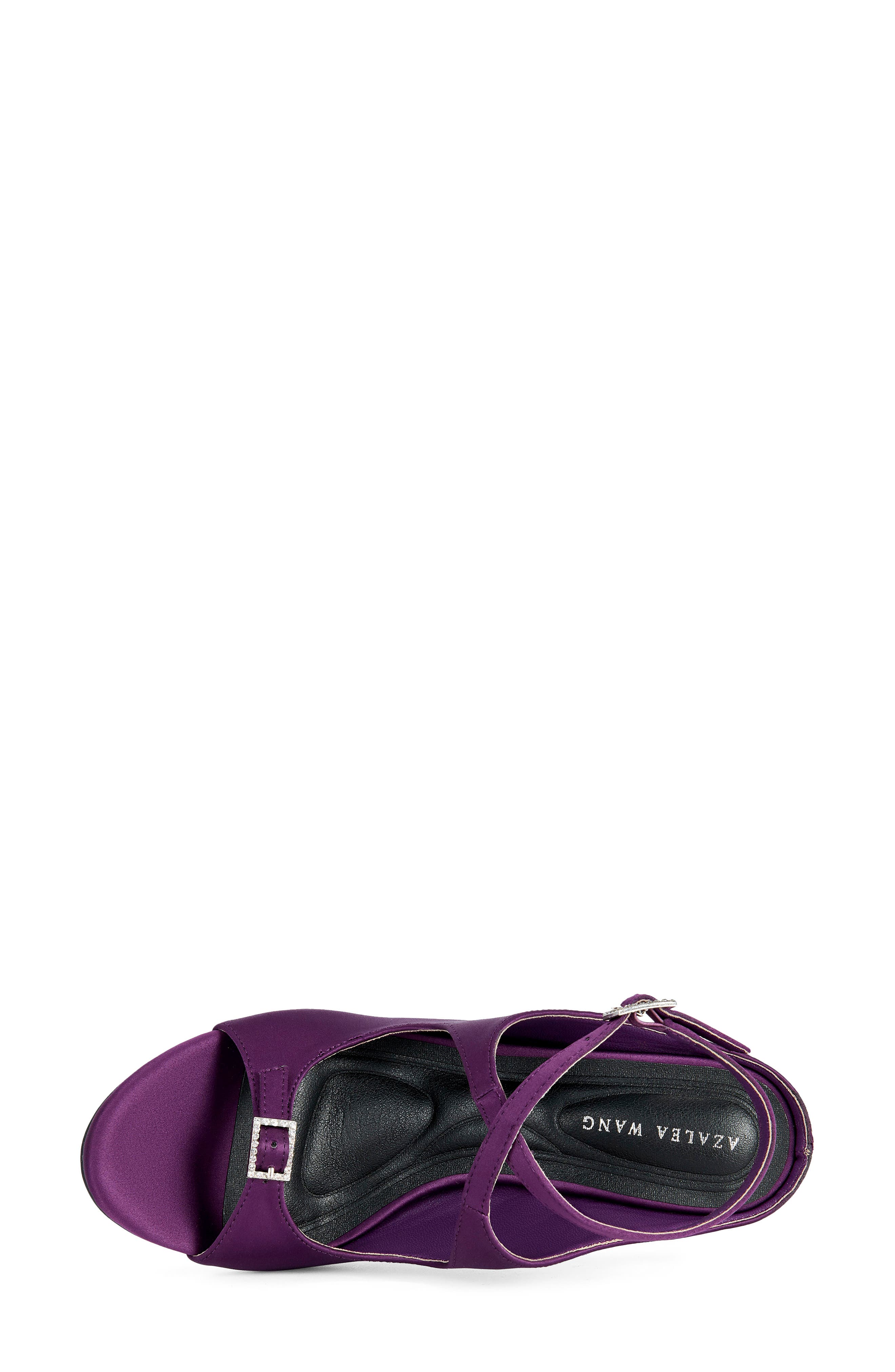 Quiet Open Toe Sandal, Alternate, color, PURPLE