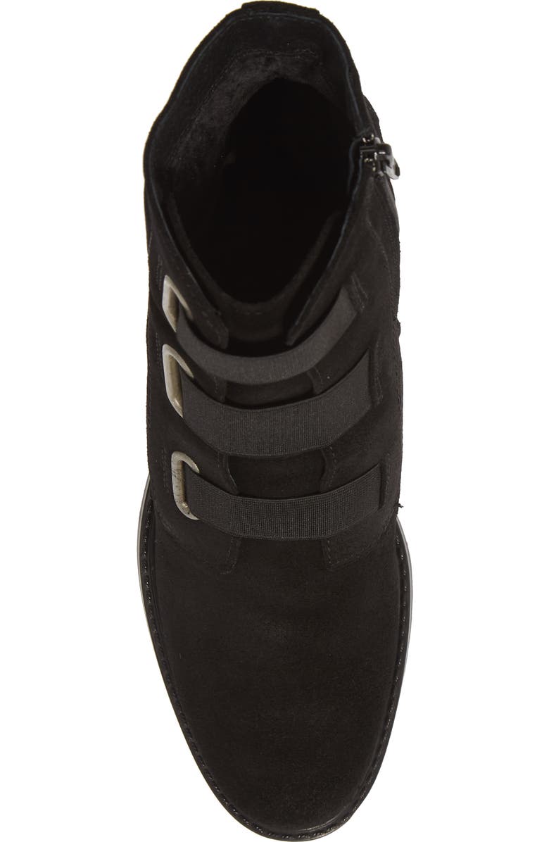 Bos. & Co. Indie Waterproof Bootie, Alternate, color, Black Suede/ Elastic