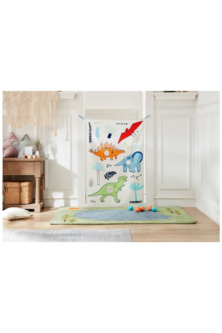 WONDER AND WISE BY ASWEETS Dino Doorway Beanbag Toss Game, Alternate, color, WHITE