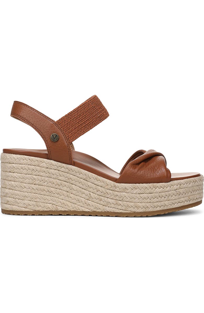 Vionic Darla Espadrille Platform Slide Sandal, Alternate, color, Tan