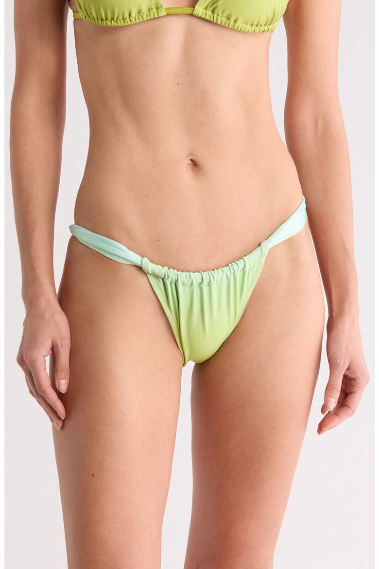Ellery Bikini Bottoms, Main, color, SKY / CHARTREUSE OMBRE