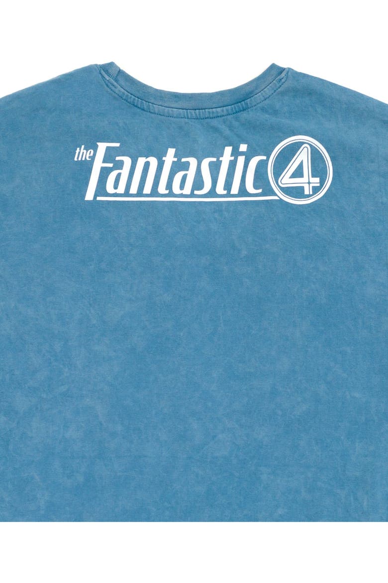 Fantastic Four Cosplay Short Sleeve T-Shirt, Alternate, color, Mottled Blue F4