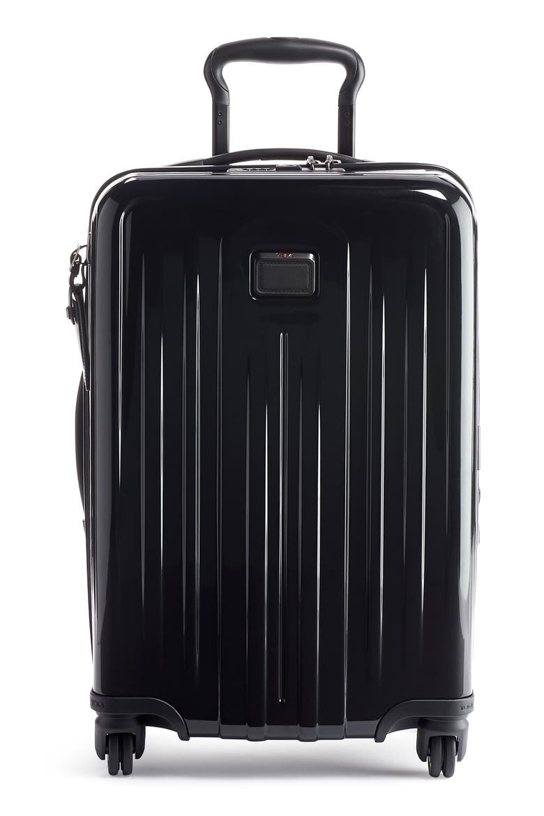 V3 International 22-Inch Expandable Wheeled Carry-On, Main, color, BLACK