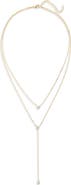 Shashi Solitaire Layered Necklace
