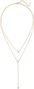 Shashi Solitaire Layered Necklace