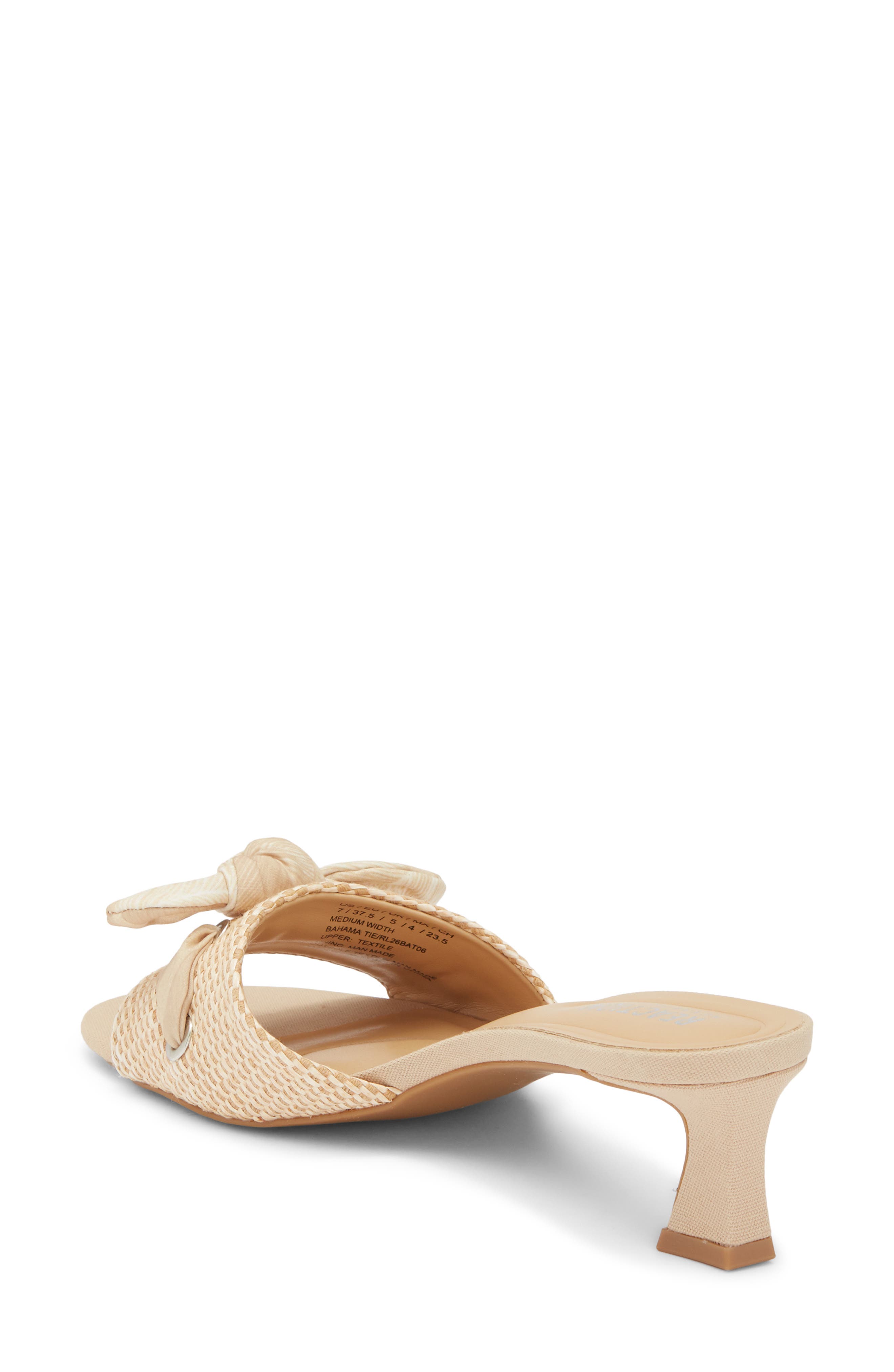 Reaction Kenneth Cole Bahama Tie Heel Sandal, Alternate, color, Natural/ Natural