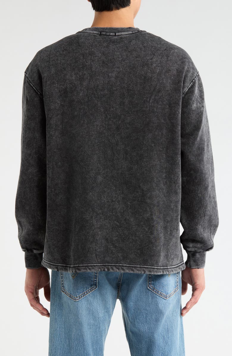 Von Dutch Graphic Logo Sweatshirt, Alternate, color, Jet Black Pigment Wash