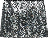 MANGO Sequin Miniskirt