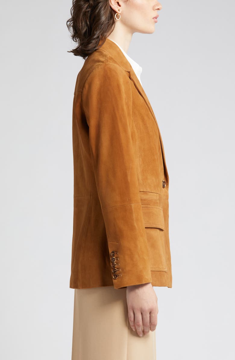 KOBI HALPERIN Brenna Suede Blazer, Alternate, color, 