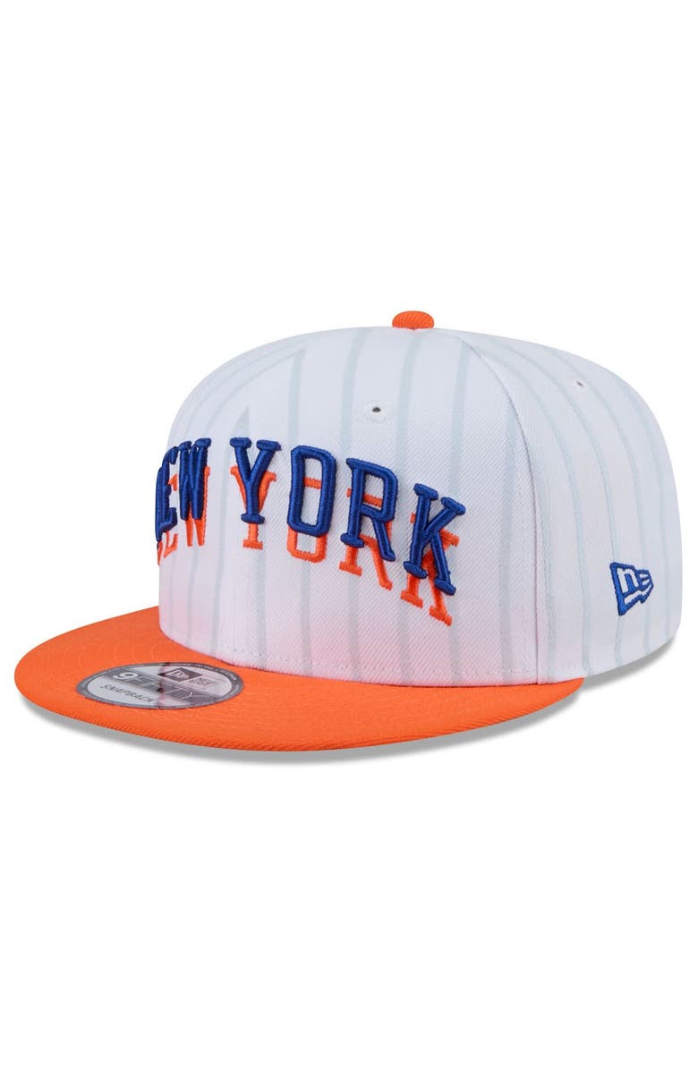 New Era Men's New Era  White New York Knicks 2024/25 City Edition 9FIFTY Snapback Hat, Alternate, color, 