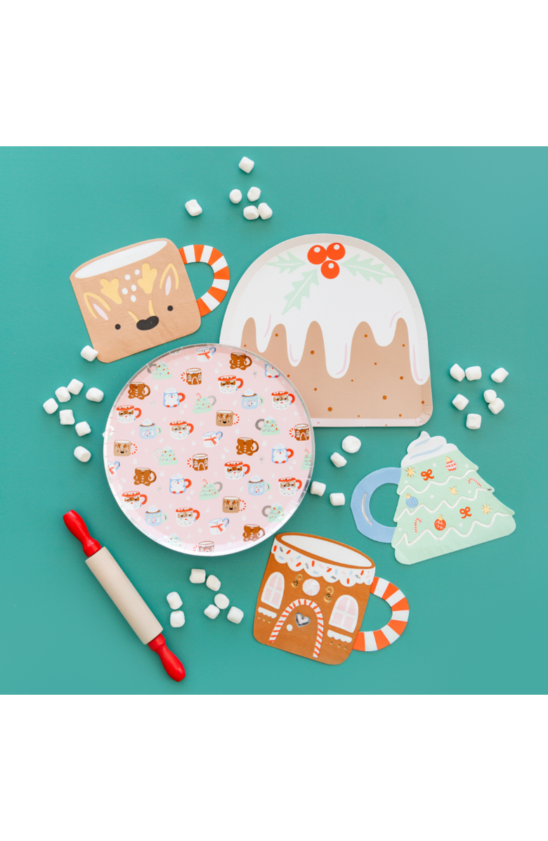 Daydream Society Baking Spirits Bright Reindeer Christmas Mug Large Napkins, Alternate, color, Assorted Pre-Pack