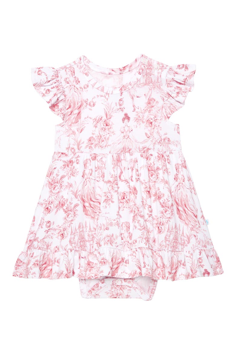 Twirl Ruffle Skirted Bodysuit, Main, color, WHITE