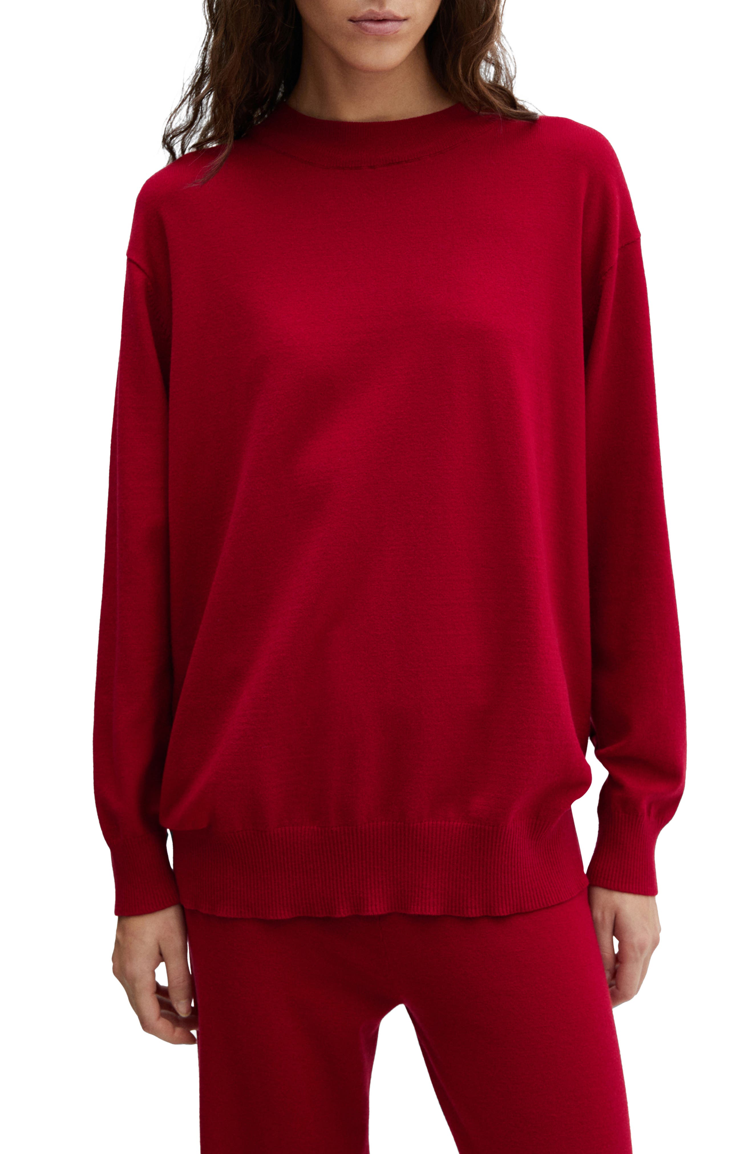 Oversize Mock Neck Sweater