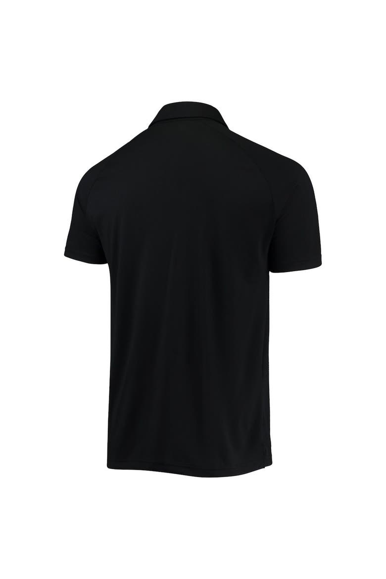 Men's Levelwear Black Chicago Cubs Sector Raglan Polo, Alternate, color, Black