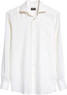 ZEGNA Cashco Cotton & Cashmere Button-Up Shirt